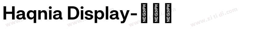 Haqnia Display字体转换